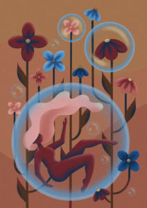 Vrije digitale illustratie geïnspireerd door natuur en emoties — lienillustreert (joceline)