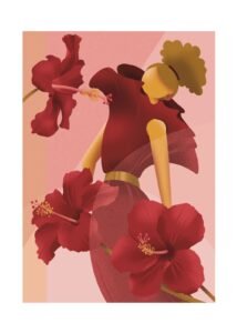 vrije illusrratie - hibiscus