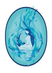 vrije illustratie - aquamarijn